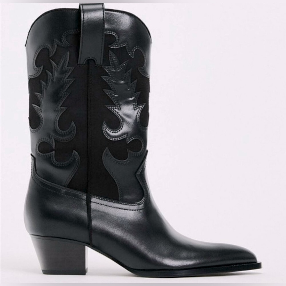 Zara cowboy boots